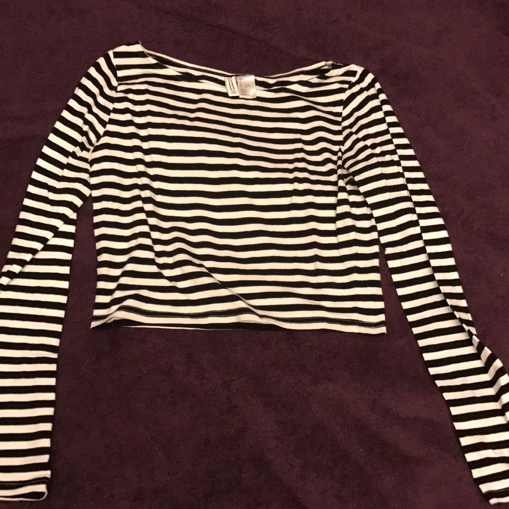 striped crop top